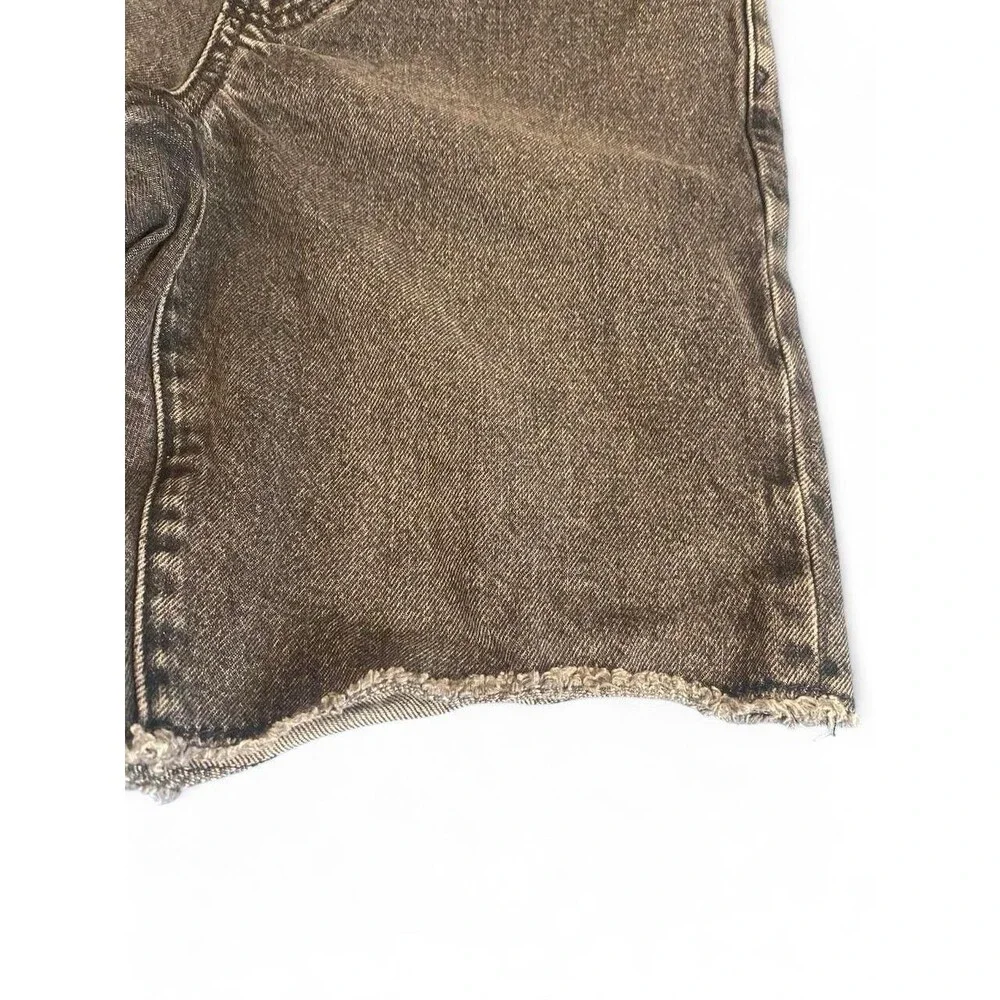 Gap Kids XXL 14-16 Slim Pull-On Denim Shorts Washed Black Adjustable Waist EUC
